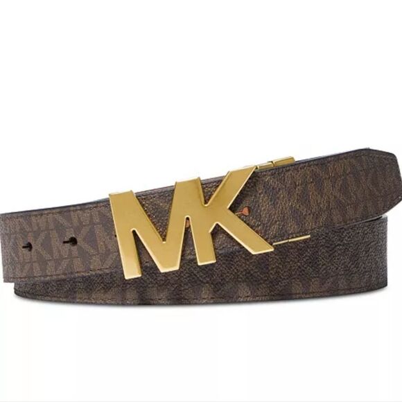 Michael Kors Reversible Signature Logo Belt w/MK Plaque main image 7